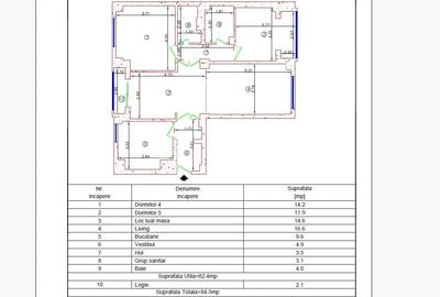Apartament cu 3 camere semidecomandat, mobilat în Crângași - 5