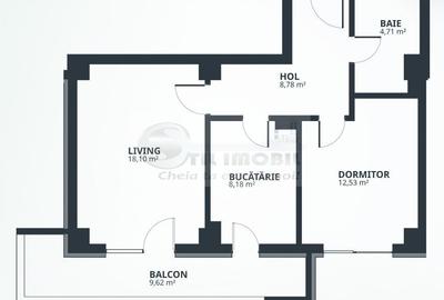 BLOC NOU! Ap. cu 2 camere decomandat Tatarasi 61 mp 114220euro+TVA - 8