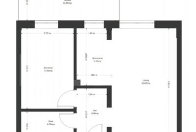 Apartament cu 2 camere semidecomandat în Ghirodei - 1