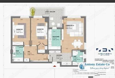 Apartament cu 3 camere în Nufărul - 3