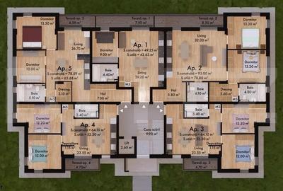 Apartament 2 camere , 52.60 mp , Green Residence - 13