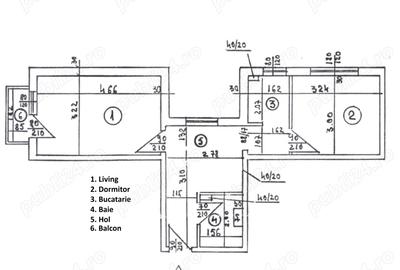 Apartament cu 2 camere decomandat, mobilat în Central - 2