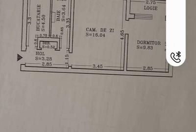 Apartament cu 2 camere decomandat în Zimbru - 6