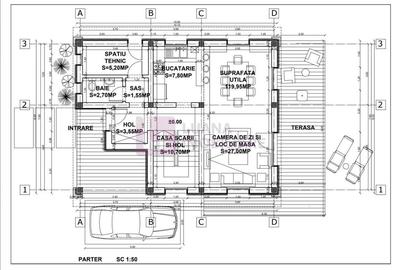 Casă individuală cu 4 camere cu Canalizare în Central - 4