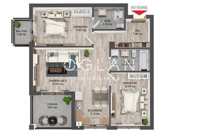 Apartament cu 3 camere decomandat în Șelimbăr - 8