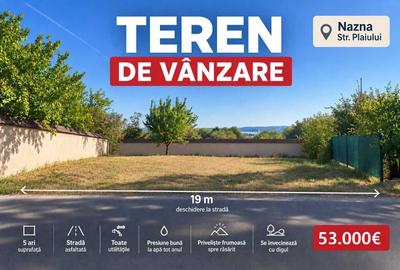 Teren de 500 mp, în Nazna