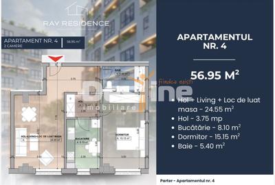 Apartament cu 2 camere decomandat în Cornitoiu