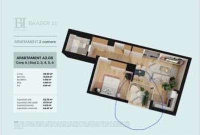 Apartament cu 2 camere decomandat în Take Ionescu - 1