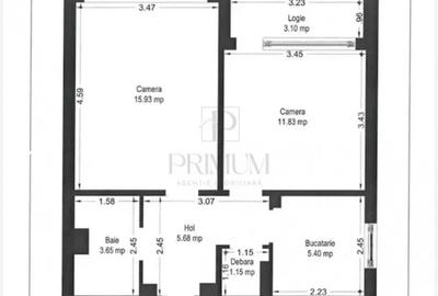 Apartament cu 2 camere decomandat în Olimpia-Stadion