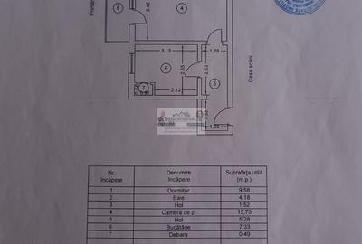 Apartament cu 2 camere semidecomandat în Central