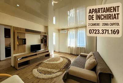 Apartament cu 2 camere semidecomandat, mobilat în Capitol