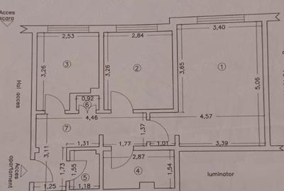 Apartament cu 2 camere decomandat în Central