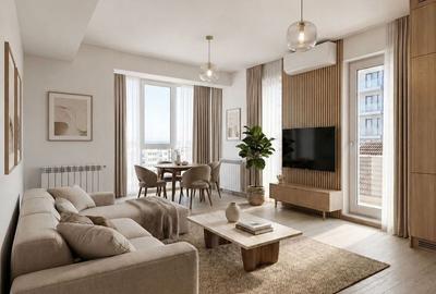 Apartament cu 3 camere semidecomandat în Nord