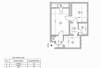 Apartament cu 2 camere decomandat, mobilat în Tudor Vladimirescu