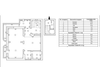 Apartament cu 2 camere în Central - 1