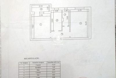 Apartament cu 2 camere decomandat în Frumoasa - 2