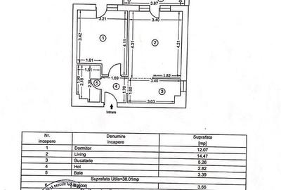 Apartament cu 2 camere decomandat în Ștefăneștii de Jos - 8