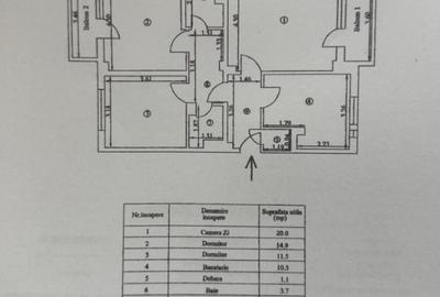 Spatios! Ap. 3 camere decomandat, zona Garii, etaj 2. - 2