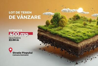 De vânzare teren 400 mp + cotă drum servitute - Domnești, Ilfov - 1