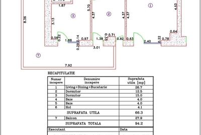 Apartament cu 3 camere decomandat în Băneasa - 23