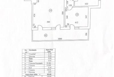 Apartament cu 3 camere decomandat în Herăstrău