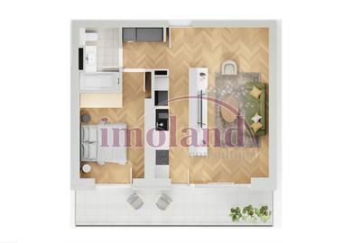 Apartament cu 2 camere în Străulești