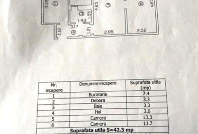 Apartament cu 3 camere semidecomandat în Inel II - 3