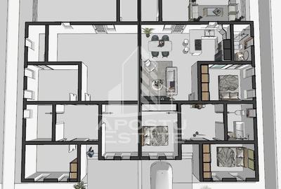 Jumatate de duplex nou cu 4 camere,Parta - 3