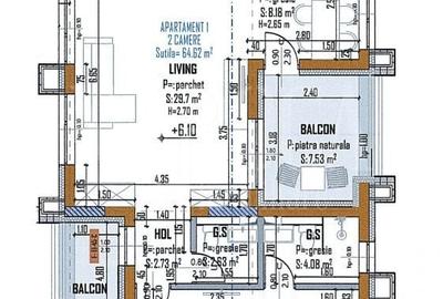 Apartament cu 2 camere semidecomandat în Între Lacuri - 1
