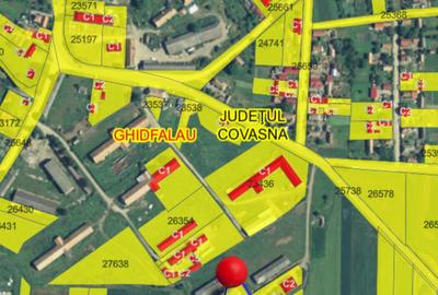 Teren industrial de vânzare în Ghidfalău cu depozit de fân! - 2