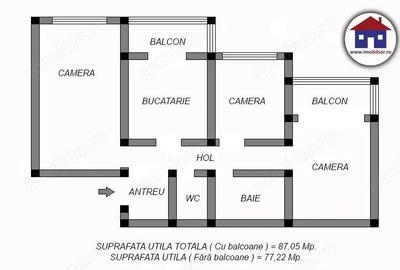 Apartament cu 3 camere decomandat în Central - 4