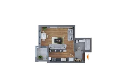 Apartament 1 camera  Canta - Pacurari  COD 145008 - 2