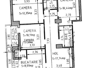 Vanzare 4 camere Brailei-Mazepa, etaj 1/10, centrala proprie, mobilat, utilat - 2