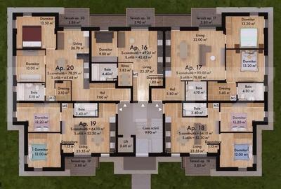 Penthouse ,3 camere , 115 mp , Green Residence - 11
