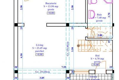 DUPLEX 4 CAMERE, 2 BAI SI POD GENEROS , VALEA ADANCA-FUNDATIA OMENIA - 17