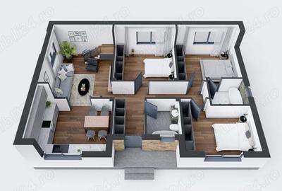 Ansamblu de case sat Dumbraveni, comuna Balotesti, str. Lahovari 90G - 2