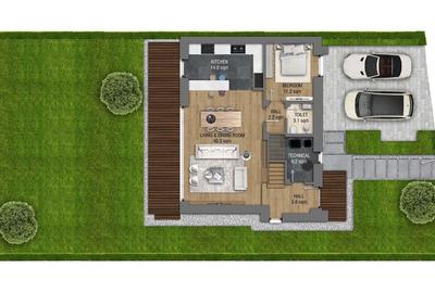 Duplex cu 5 camere cu Piscina în Tunari - 10