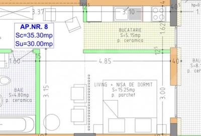 Garsonieră decomandată în Central - 1