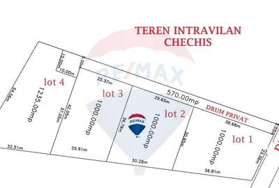PARCELE TEREN - de vanzare - in CHECHIS - 1