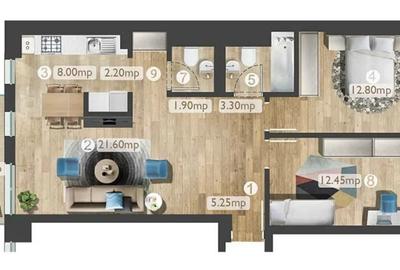 Apartament 3 camere > 8 min metrou Pipera> Belvedere Residences> PARCARE INCLUSA - 1