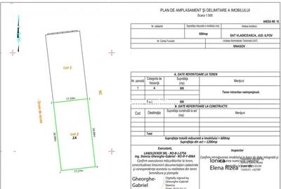 Teren de 600 mp, în Vlădiceasca - 2