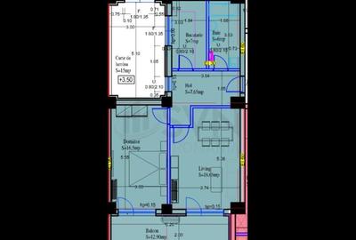 2 camere - vedere parc - balcon 14 mp - 2