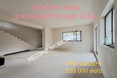 Casa semifinisata 150 mp, P+E+terasa circulabila 70 mp Floresti
