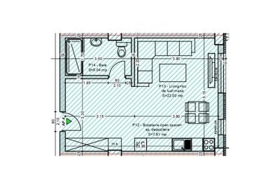 Studio de vânzare în Mangalia,la doar 800 de metri de plajă. - 6