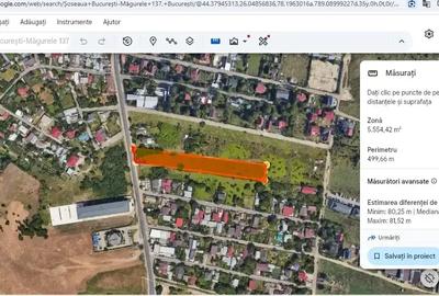Teren intravilan de 5550 mp, în Măgurele