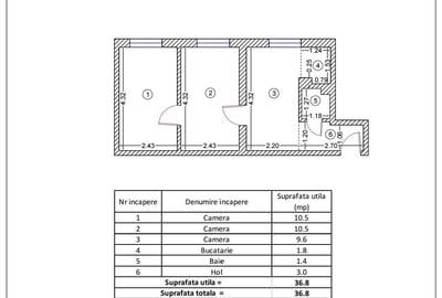 Apartament cu 3 camere nedecomandat în Ferentari - 6