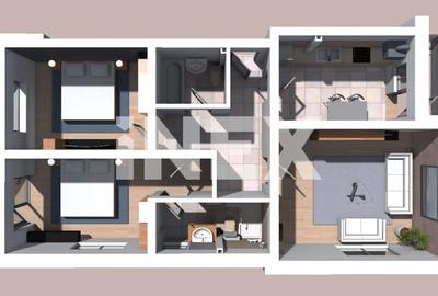 Apartament 3 camere, decomandat, confort 1 - bloc nou, finalizare 2026 - 4