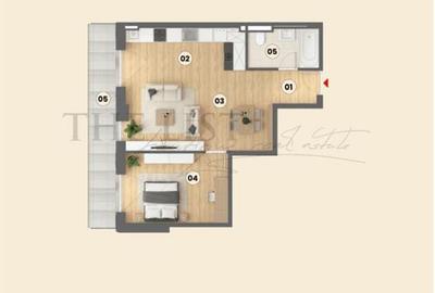 Apartament cu 2 camere semidecomandat în Chitila - 1