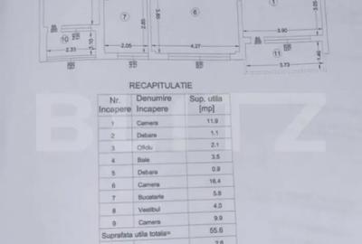 Apartament cu 3 camere semidecomandat, mobilat în Central - 7