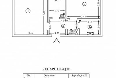 Apartament cu 2 camere decomandat în Centru Civic